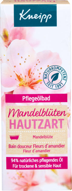 Huile de bain Fleurs d'amandier Kneipp, 100 ml