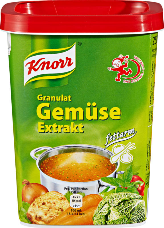 Fond de légumes Knorr, en granulés, allégé, 250 g