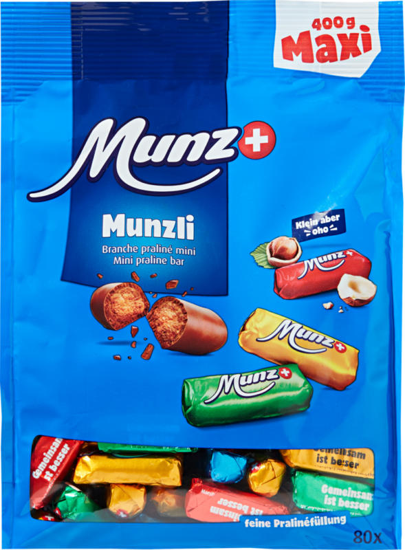 Munzli Mini-Praliné , Milch, 400 g
