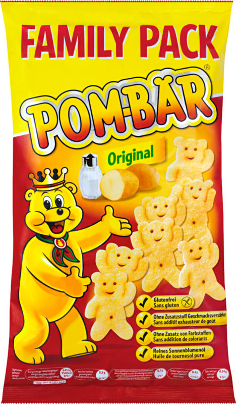 Pom-Bär Chips Family Pack, Original, 200 g