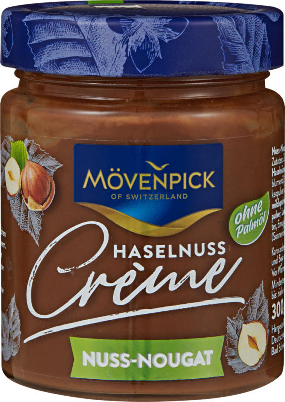 Crème de noisettes Mövenpick , Noisette-Nougat, 300 g