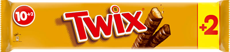 Barrette di cioccolato Twix, 12 x 50 g