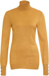 Damen Rollkragenpullover mit Zierknöpfen