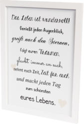 Deko-Schild mit Holzrahmen