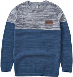 Jungen Strickpullover mit Farbteiler