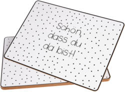 2 Platzsets mit Spruch