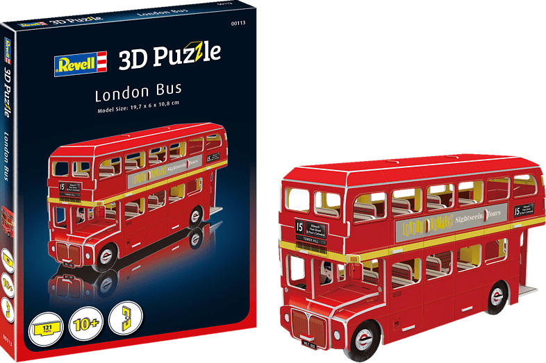 REVELL Doppeldeckerbus 3D Puzzle, Mehrfarbig
