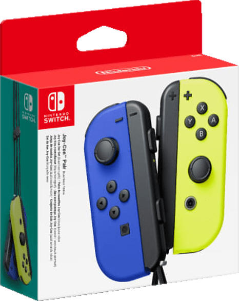 NINTENDO Switch Joy-Con 2er-Set Controller Controller, Blau/Neon-Gelb