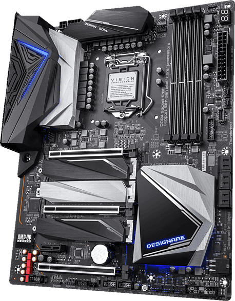 GIGABYTE Z490 VISION D Mainboard Mehrfarbig