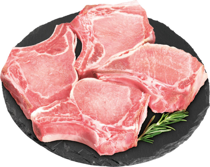Denner Schweinskotelett, mager, Schweiz, 4 Stück, 640 g
