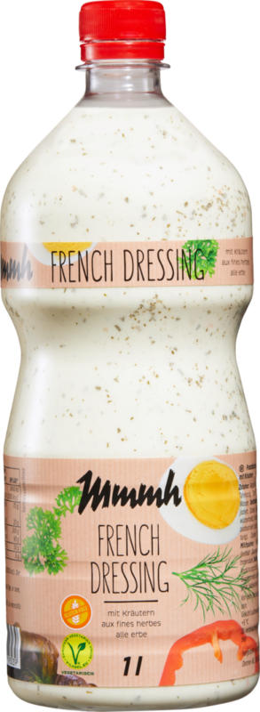 Mmmh French Dressing mit Kräutern, 1 Liter