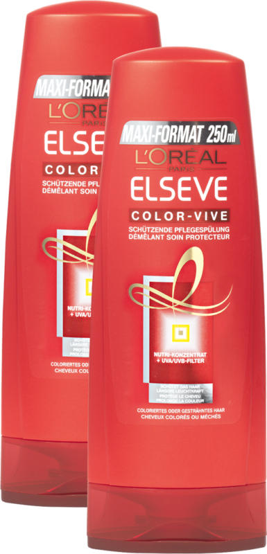 L’Oréal Elsève Haarprodukte, Balsamo, Color-Vive, 2 x 200 ml