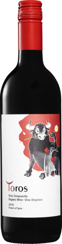 Toros bio Tinto Tempranillo , 2019, Spanien, 75 cl