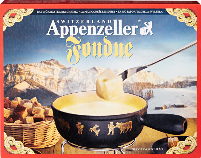 Appenzeller Fondue, fixfertig, 1 Packung à 2 x 400 g