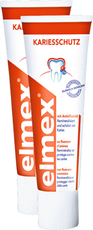 Dentifrice Elmex, Protection Caries, 2 x 75 ml