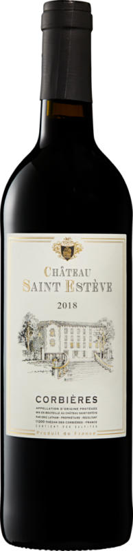 Château Saint-Estève Corbières AOC, 2018, Languedoc-Roussillon, Frankreich, 75 cl