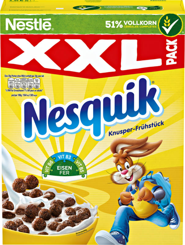 Nestlé Cerealien Nesquik, Knusper-Frühstück, 1 kg