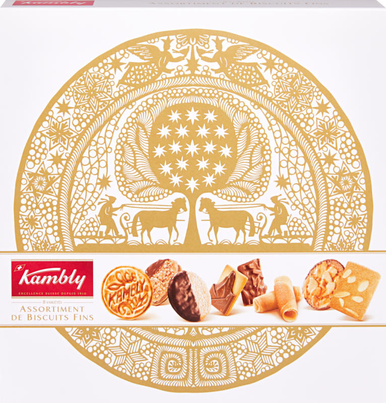 Kambly Biscuitsmischung Printemps Noël, Scherenschnitt, 350 g