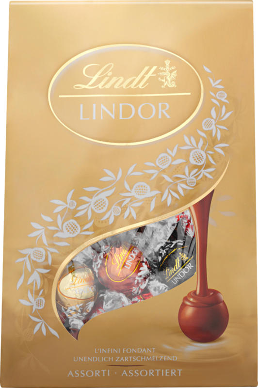 Lindt Lindor Kugeln, assortiert, 525 g