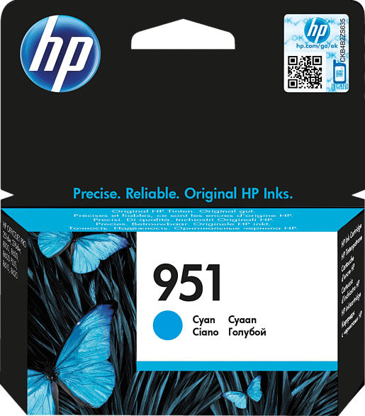 HP 951 Tintenpatrone Cyan (CN050AE)