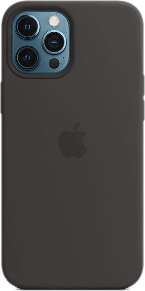 Silikon Case mit MagSafe in Schwarz für iPhone 12 Pro Max (MHLG3ZM/A)