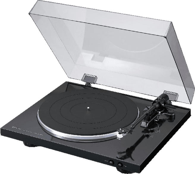 DENON DP-300F Vollautomatischer Plattenspieler (Schwarz)