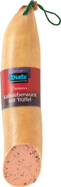 Gourmet Kalbsleberwurst mit Trüffeln