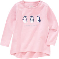 Baby Langarmshirt mit Pinguin-Print
