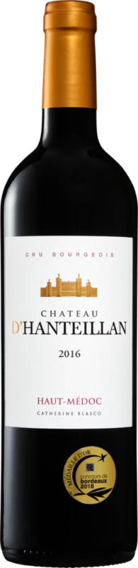 Château d’Hanteillan Haut-Médoc AOC Cru Bourgeois, 2016, Bordeaux, Francia, 75 cl