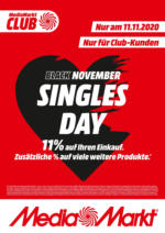 MediaMarkt Singles Day - bis 11.11.2020