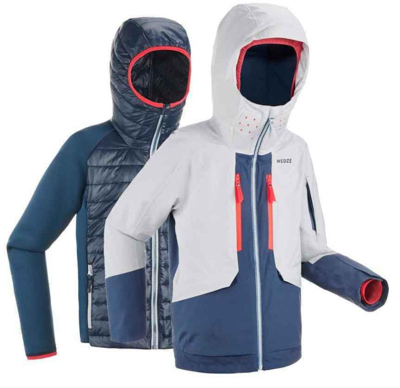 Skijacke Freeride 900 3-in-1 Kinder