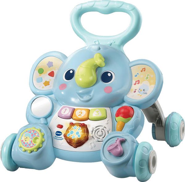 VTECH Elefanten-Lauflernwagen Lauflernhilfe, Mehrfarbig