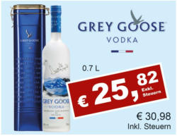 Grey Goose Vodka inkl. Geschenkbox