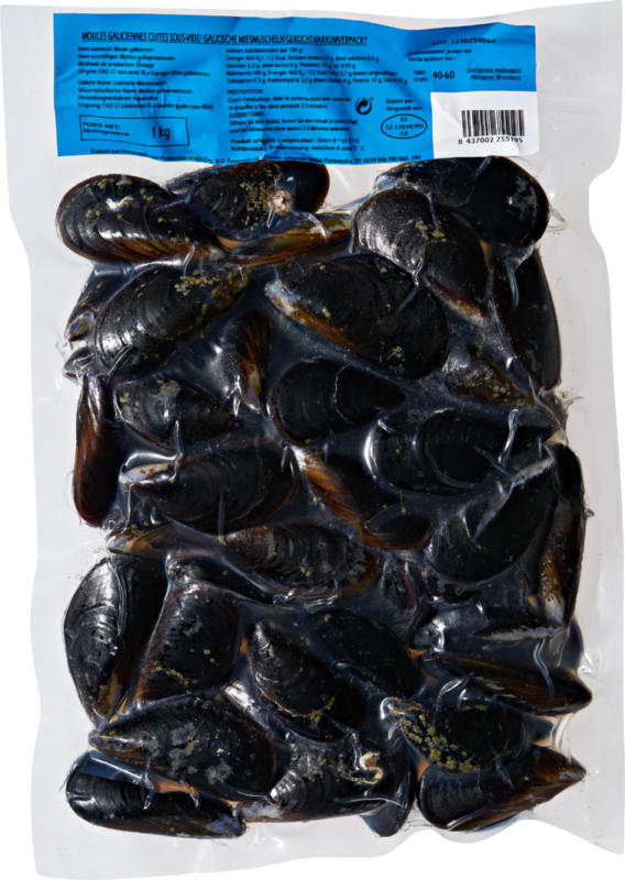 Cozze, cotte, Spagna, 1 kg