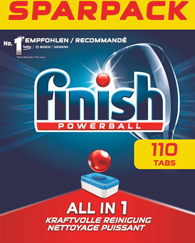 Finish Calgonit Geschirrspültabs All in 1, 110 Tabs