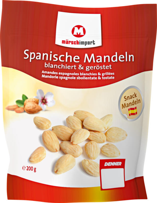 Märsch spanische Mandeln, blanchiert und geröstet, 200 g