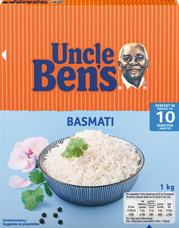 Riso Uncle Ben's, Basmati, 1 kg