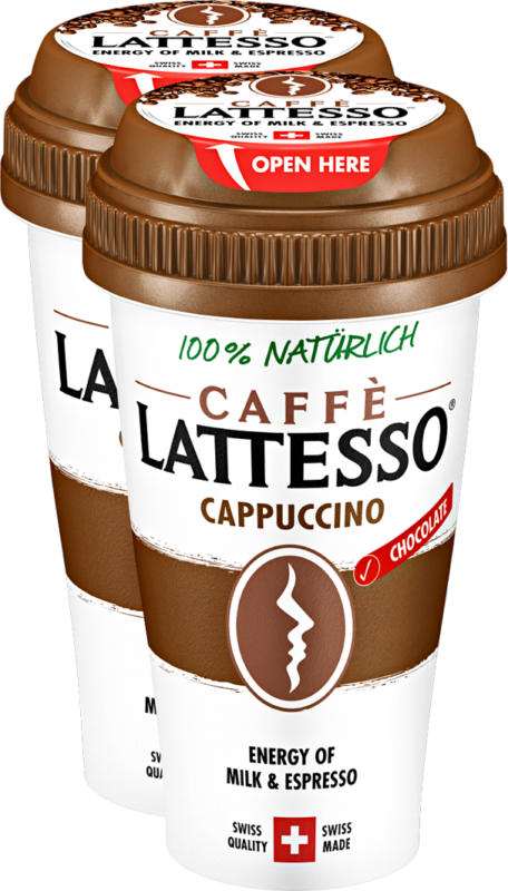 Caffè Lattesso Cappuccino, 2 x 250 ml