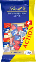 Denner Lindt Napolitains Swiss Premium Minis, assortis, 6 sortes, 1 kg - au 28.11.2022