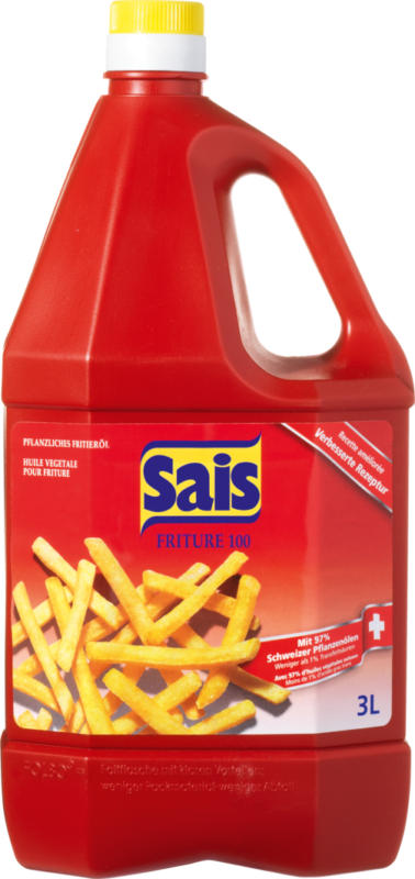Huile végétale pour friture Sais, 3 litres