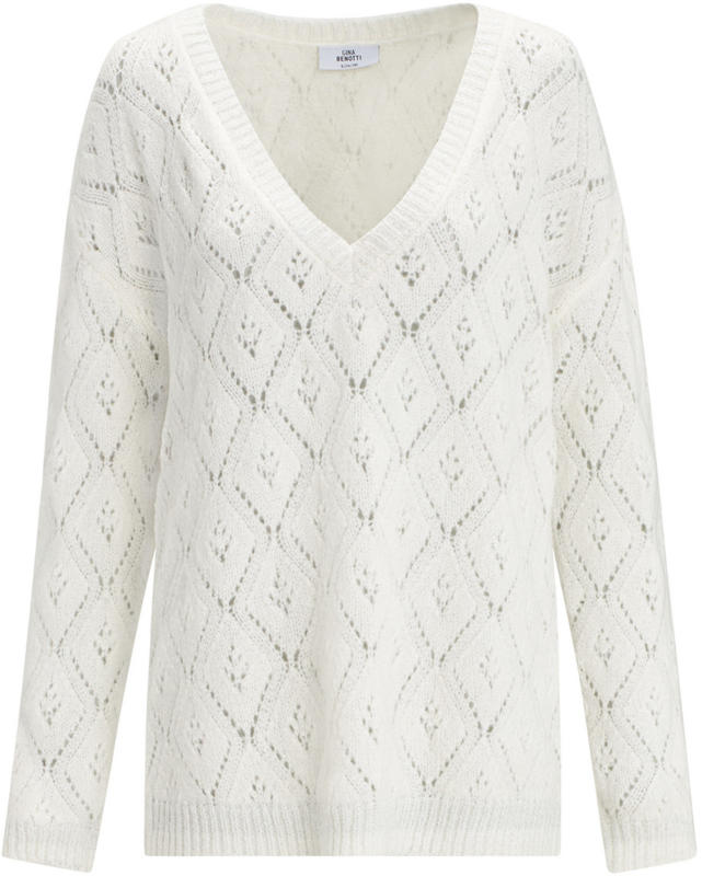 Damen Strickpullover mit Ajourmuster (Nur online)