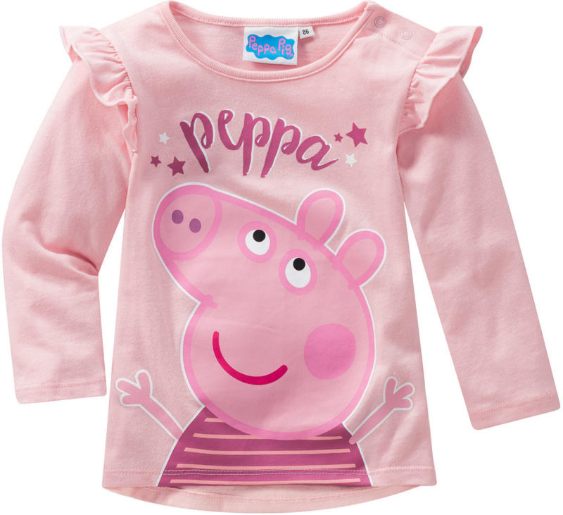 Peppa Pig Langarmshirt mit Rüschen
