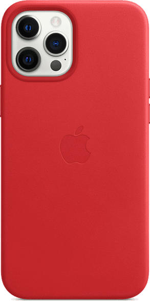 Leder Case mit MagSafe in PRODUCT(RED) für iPhone 12 Pro Max (MHKJ3ZM/A)