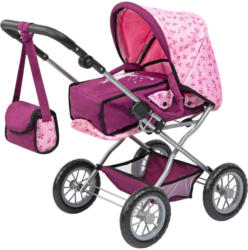 Bayer Puppenwagen mit Tragtasche und Umhängetasche