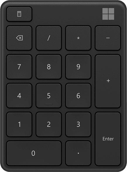 Number Pad, kabellos, Schwarz