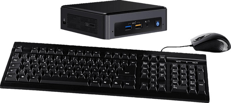 CAPTIVA I53-819, Mini PC, Core™ i5 Prozessor, 8 GB RAM, 240 GB SSD, Graphics Iris Plus 655, Schwarz