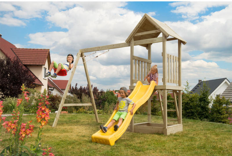 Anbau Modul-Schaukel „Kon-Tikki“, Kantholz Länge 300 cm, kesseldruckimprägniert
