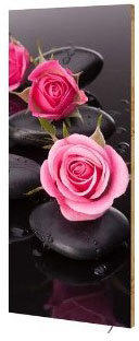 Design-Heizkörper „Roses“, mit Thermostat, 40x100 cm