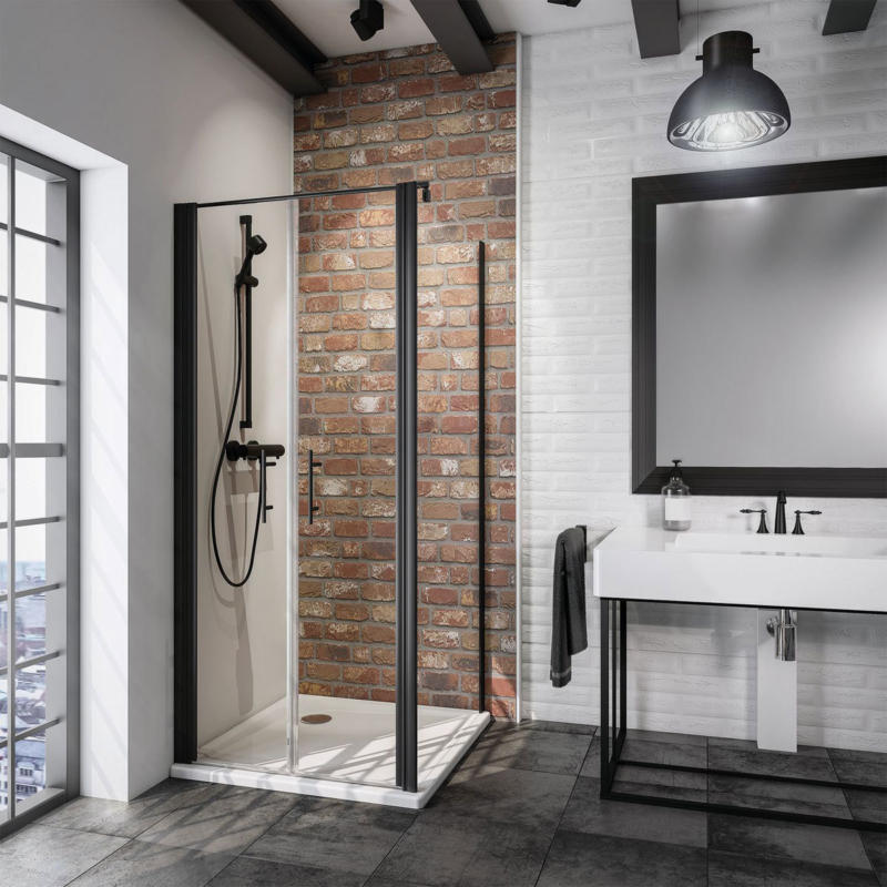 BlackStyle Pendeltür „Alexa Style 2.0“, inkl. Seitenwand, 192x90x90 cm 90 cm
