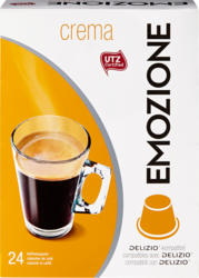 Emozione Kaffeekapseln Crema, Lungo, kompatibel zu Delizio® -Maschinen, 24 Kapseln